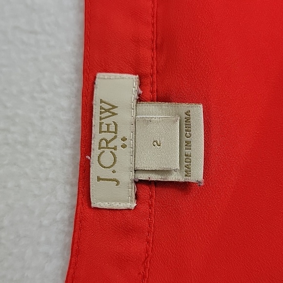 J. Crew Women's Red 1/2 Button Sleeveless Top, 2 - Picture 5 of 7